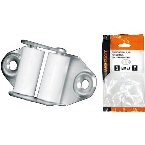 Guidacinghia a Rulli Fori Verticali Self Workit Zincato H 45 mm 2 9002150 - 2