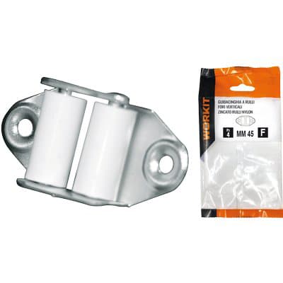 Guidacinghia a Rulli Fori Verticali Self Workit Zincato H 45 mm 2 9002150 - 2