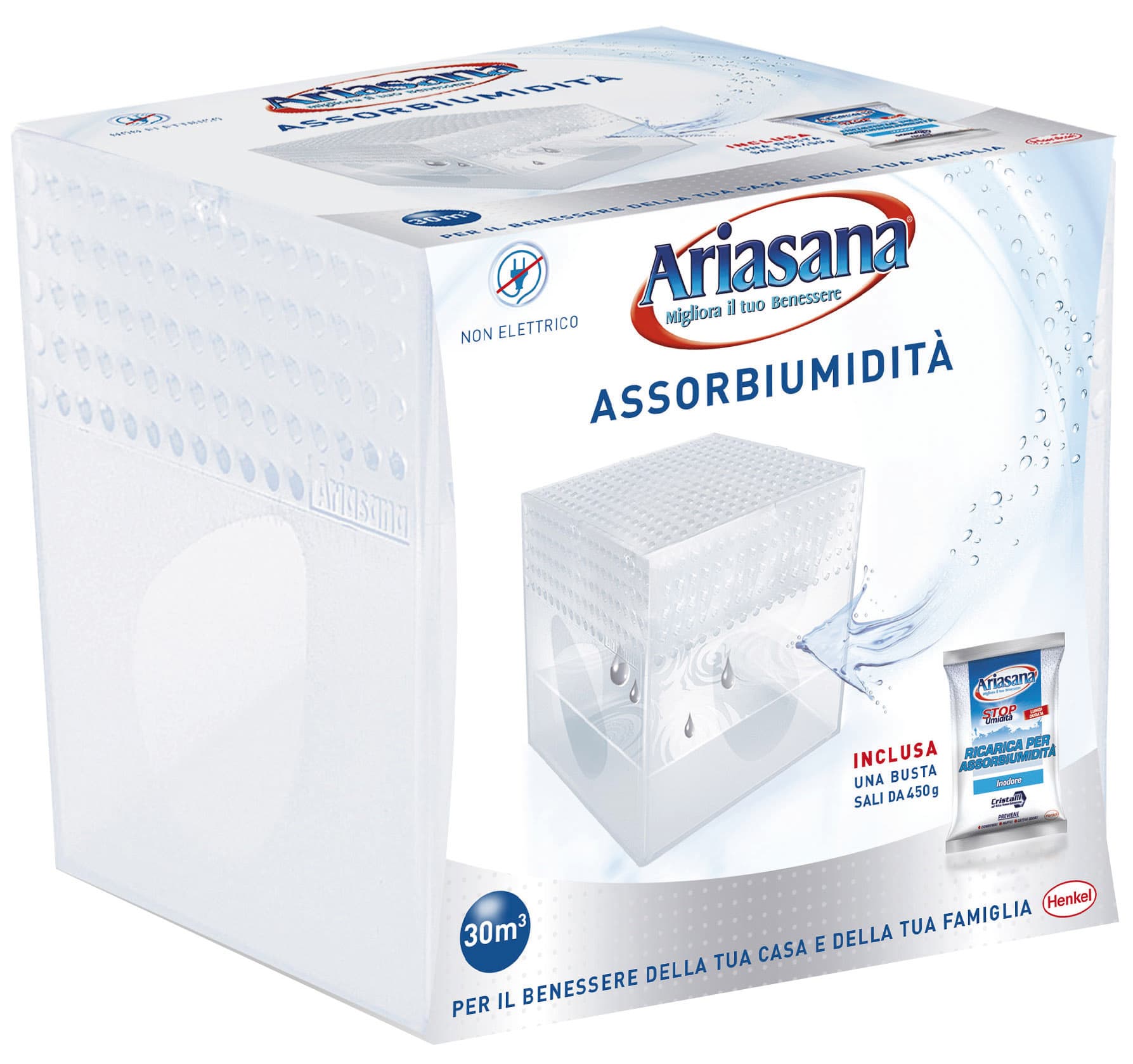 Assorbiumidità Ariasana Kit Mini Sali Inodore GR.450 Henkel - 2