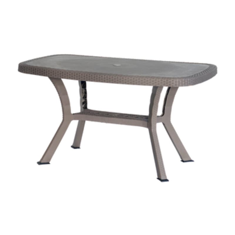 Tavolo Rattan Otello Elite con Incrocio 136 x 82 Tort Dimaplast 2000 - 2
