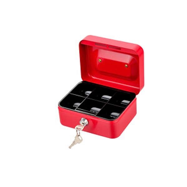 Cassetta Portavalori Rosso 3003 15.2 x 11.8 x 8CM - 2