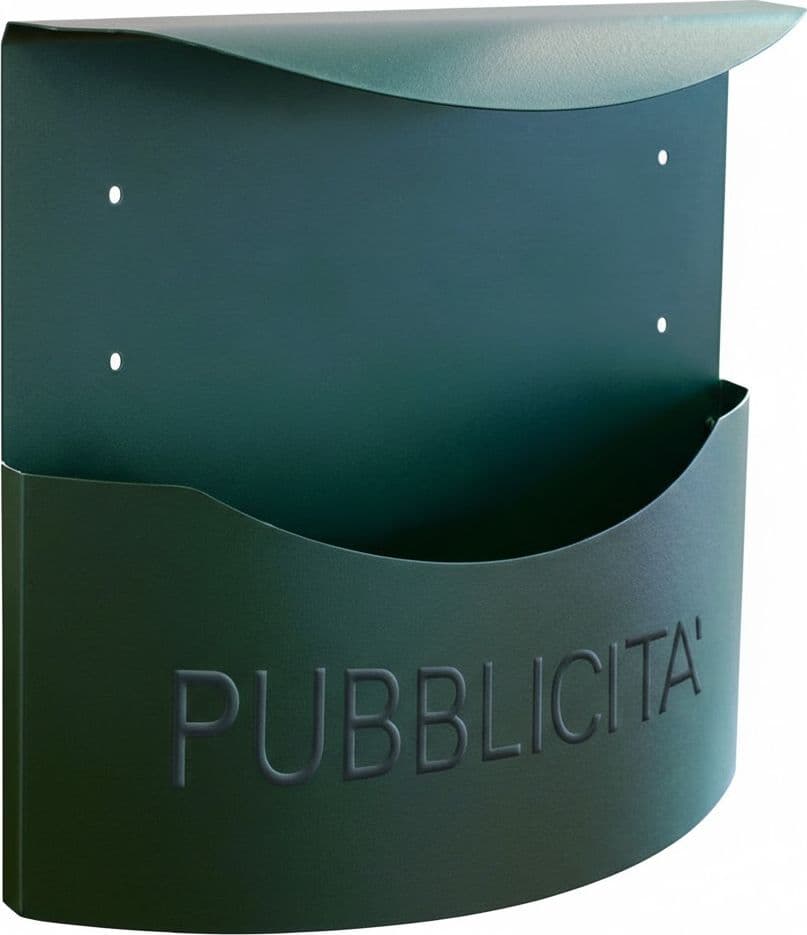 Cassetta Porta Pubblicità Antracite 7016 Lamiera Zincata 34.5 x 12.5 x 35 - 2