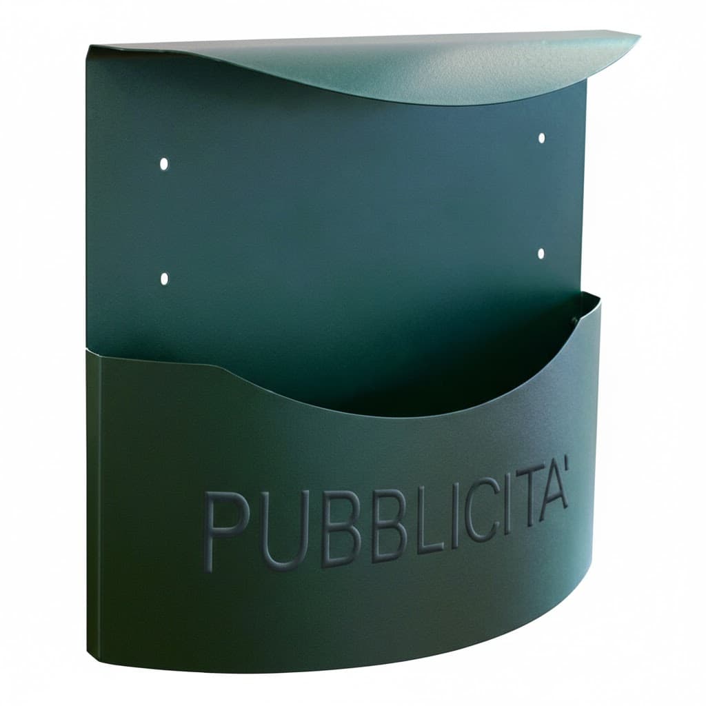 Cassetta Porta Pubblicità Antracite 7016 Lamiera Zincata 34.5 x 12.5 x 35 - 2