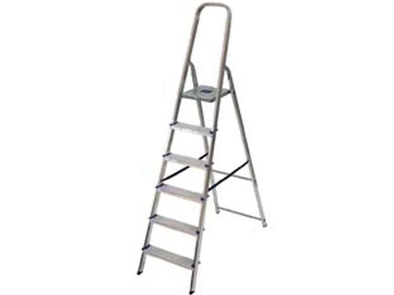 Scala in Alluminio Alfa Euroscala EN131 5 Gradini 46 CMX166H (105H Pedana) - 2