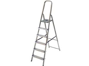 Scala in Alluminio Alfa Euroscala EN131 5 Gradini 46 CMX166H (105H Pedana) - 2