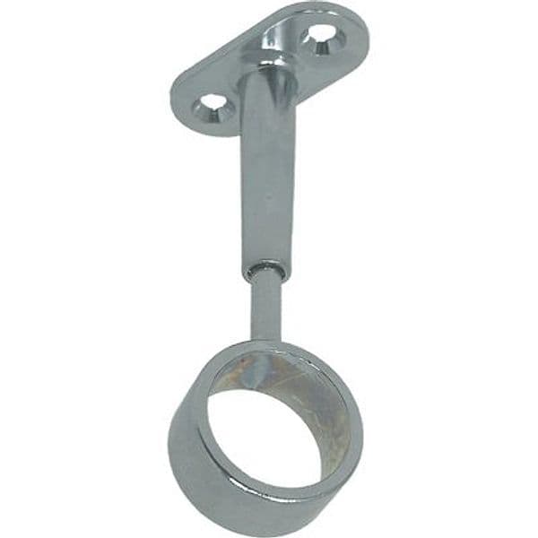 Reggitubo Armadio Tondo Regolabile Centrale Cromato H 65 mm 25 mm 12 Pezzi - 2