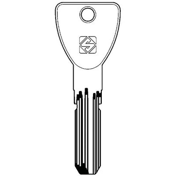 Chiave Punzonata Viro MC27R Silca Ottone Nichelato 2 Pezzi - 2