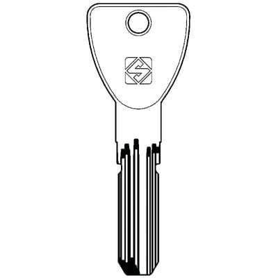Chiave Punzonata Viro MC27R Silca Ottone Nichelato 2 Pezzi - 2