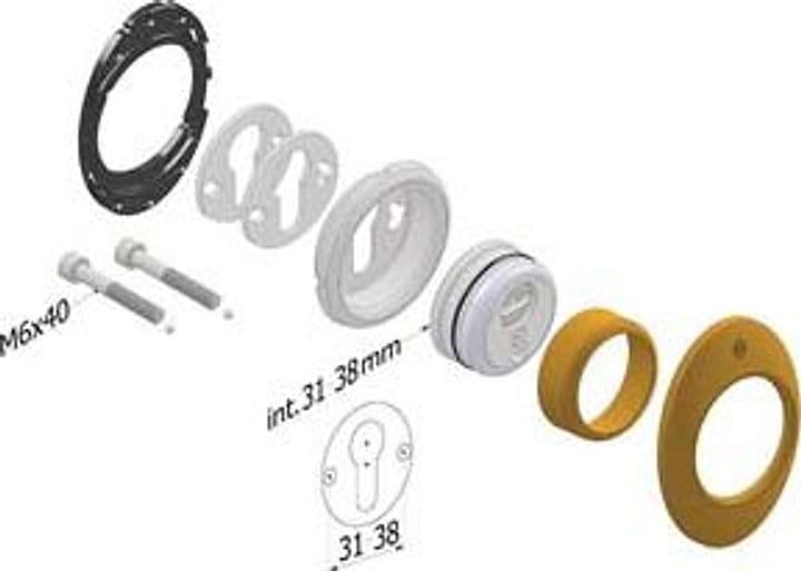Defender Meccanico 4280 Mecdef Bronzato Ø 46 mm MMX20H. Interasse 38 mm - 2