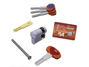 Mezzo Cilindro Europeo Sagomato EVOK64 40 MMX10 (363BMCS4110115) Securemme - 2