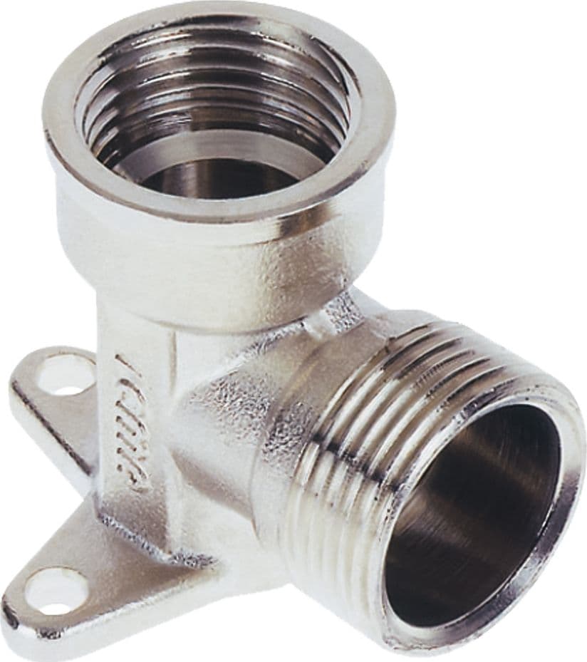 RACCORDO A STRINGERE CURVO CON FLANGIA 3 FORI 'ART. 539' 16 x 1/2 - femmina  - ICMA - 2