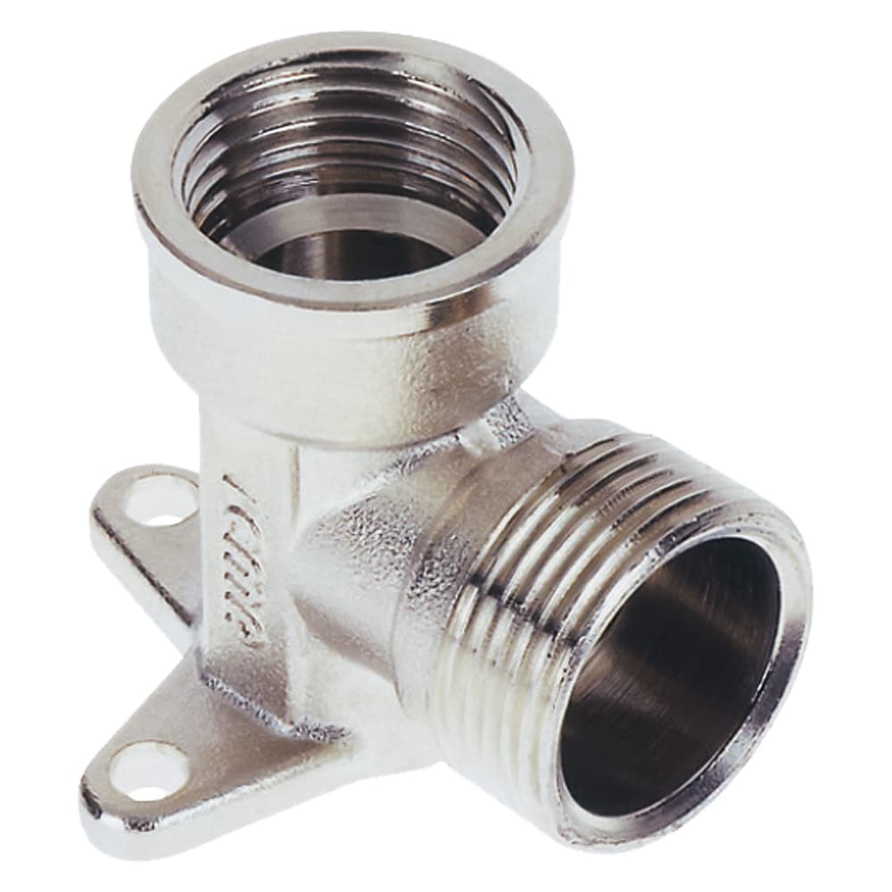 Raccordo a Stringere Curvo con Flangia 3 Fori 16 x ½ Femmina Icma Art 539 - 2