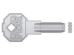 Chiave Grezza Punzonata 7300.1 28 mm Prefer 5 Pezzi - 2