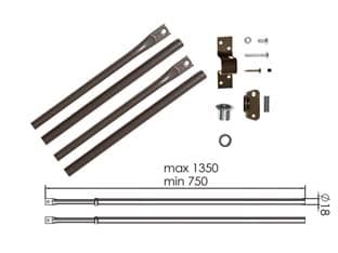 Aste per Serratura Triplice 100T Ø 18 mm Moia - 2