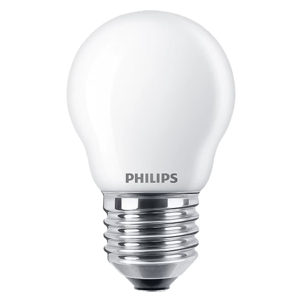 Lampada a LED NATUR.4000K Philips Sfera 4,3 W=40W E27 470 Lm 4 Pezzi - 2