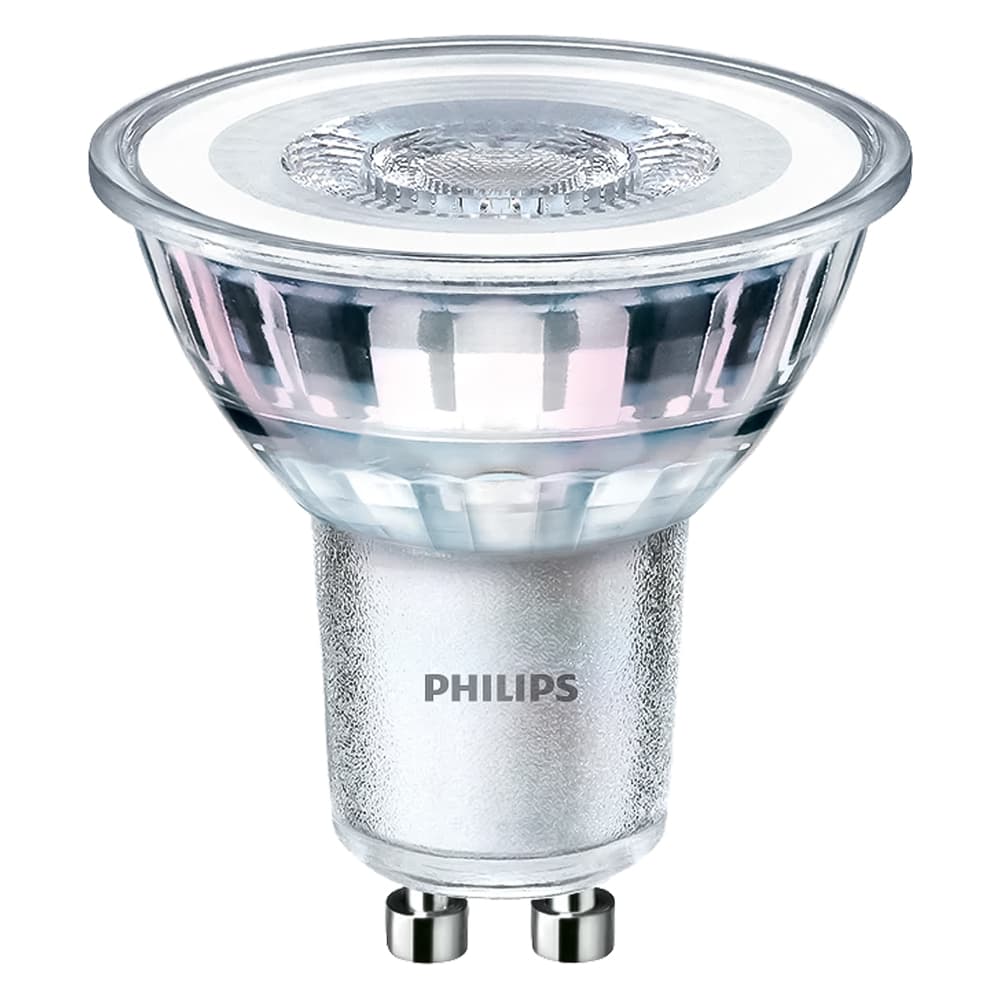 Lampada Faretto a LED Calda 2700K Philips Spot 4,6 W= 50W GU10 355 4 Pezzi - 2
