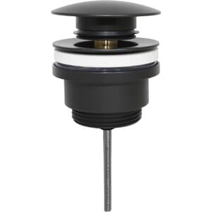 Piletta Click Clack Ø 1.¼ con Troppo Pieno Nero - 2
