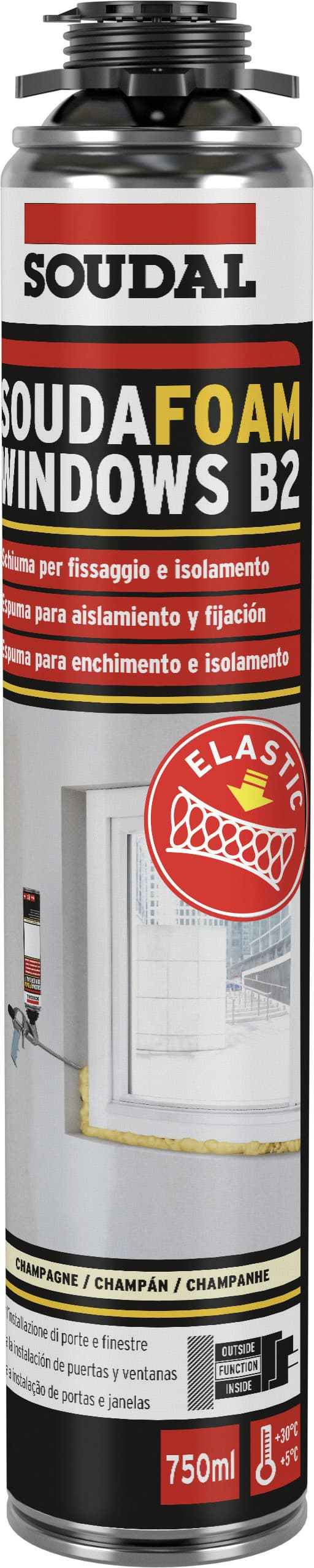 Schiuma Poliuretanica a Bassa Espansione per Porte e Finestre B2 - 2