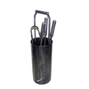 Contenitore Set Attrezzi Camino con 5 Pezzi - 2