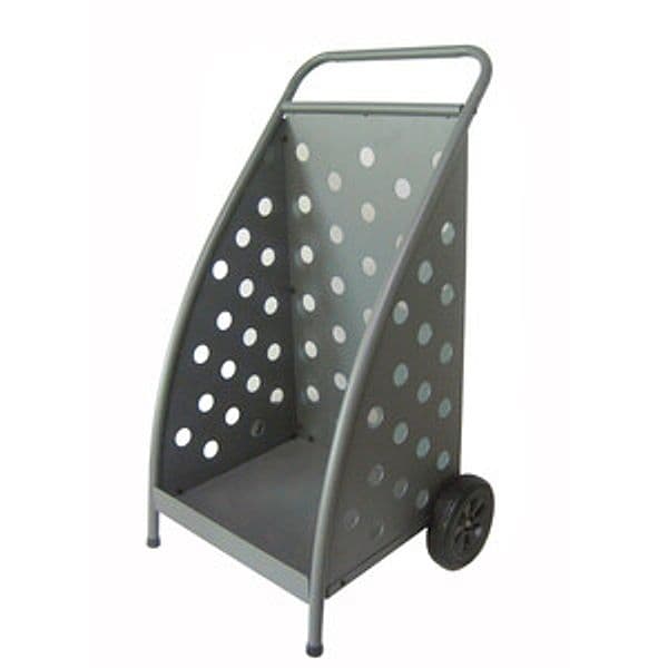 Carrello Portalegna con Ruote Grigio - 2