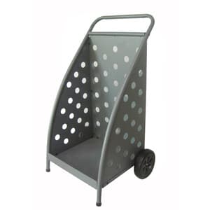 Carrello Portalegna con Ruote Grigio - 2