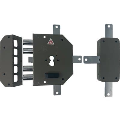 Serratura Legno Applicare 2350 Pe Cr F.sagom M2 Quint con Scr E. Sx 60 mm - 2