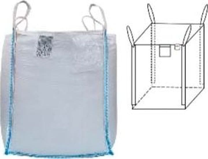 Saccone in Polipropilene Fondo Chiuso e Bocca Aperta 90 CMX90X120 5 Pezzi - 2