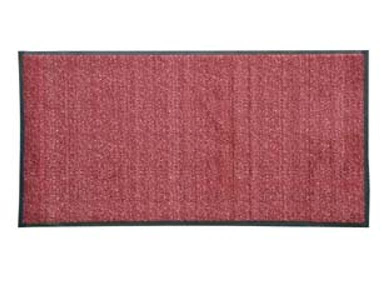 ZERBINO ASCIUGAPASSO RETTANGOLARE IN POLIESTERE ROSSO SCURO- - cm.90x120 - 1 pezzi XTRA - 2