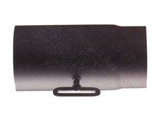 Tubo Serrandola Porcell. per Stufe a Legna Nero Opaco Pesante 1,2 mm Ø 14 - 2