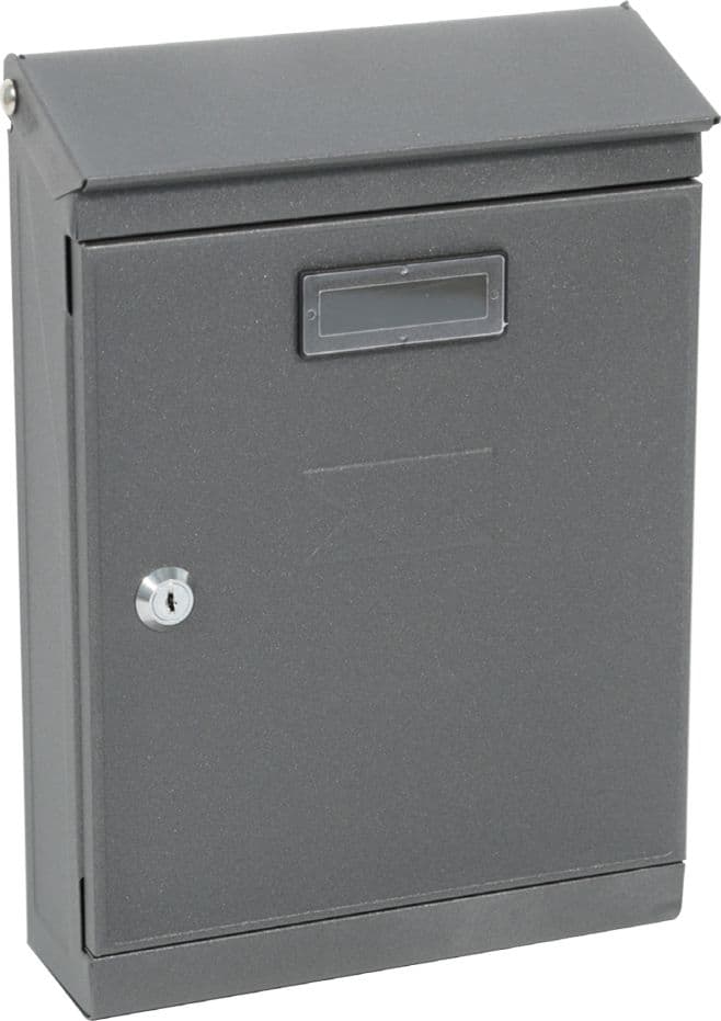 CASSETTA POSTALE 'GARDENIA' cm 23x85x h 32 - grigio argento  - KASART - 2