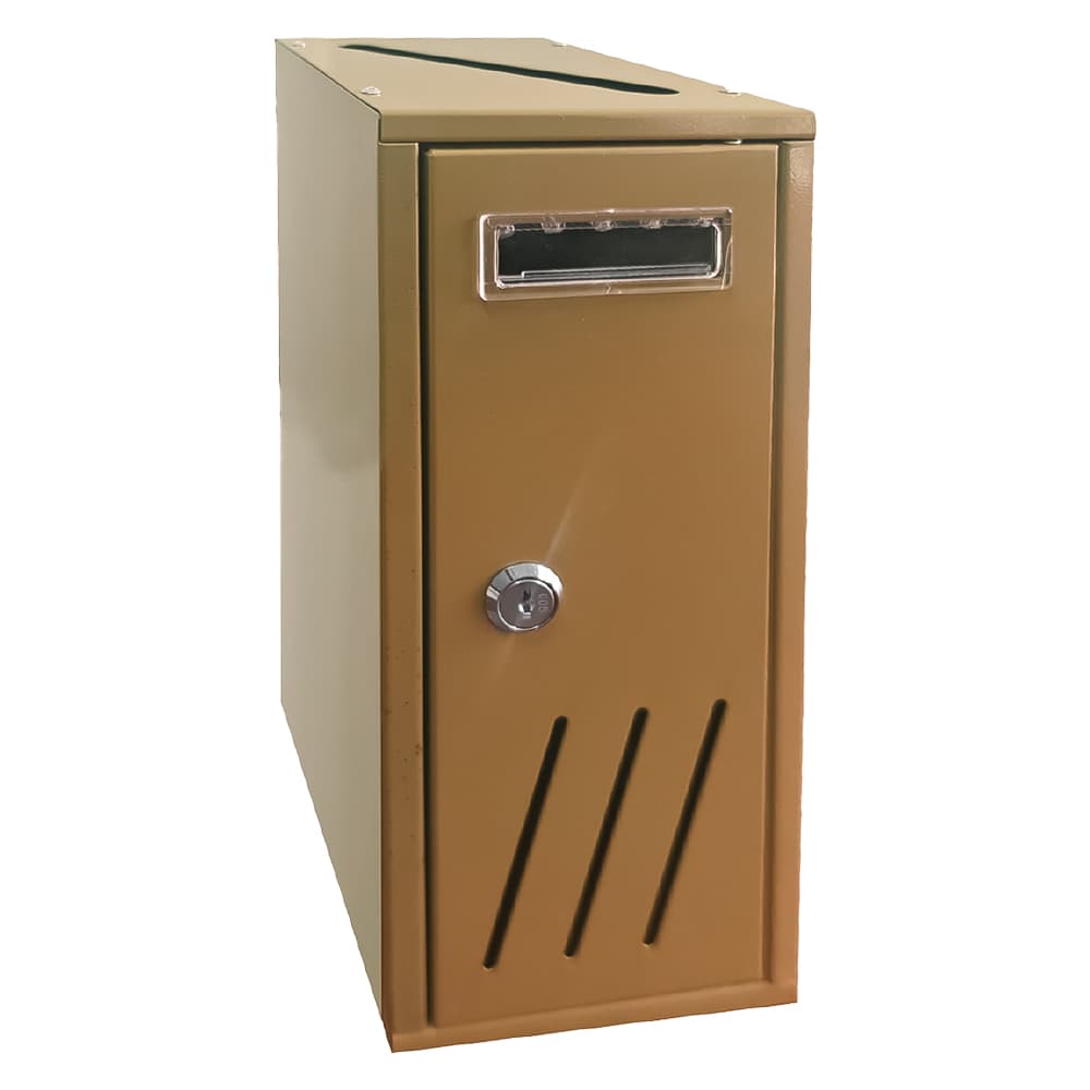 Cassetta Postale Singola Verticale 1 Posto Kasart Bronzo 12 x 17,5 x 30 cm - 2