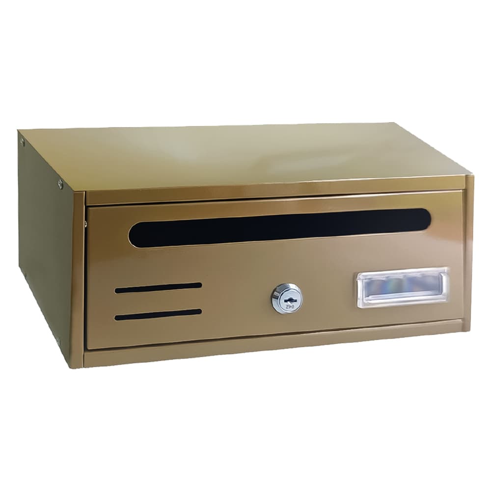 Cassetta Postale Singola Orizzontale 1 Posti Bronzata 30 x 17,5 x 12 cm - 2