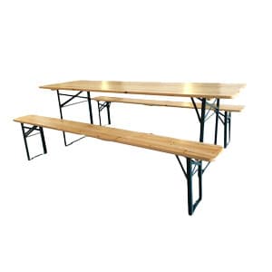 Set Birreria con Panche Legno Metallo 220 x 80 x 76CM - 2