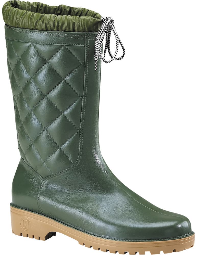 Stivali in PVC Tronchetto Imbottito Antifreddo Colore Verde Codice 58835 - 2