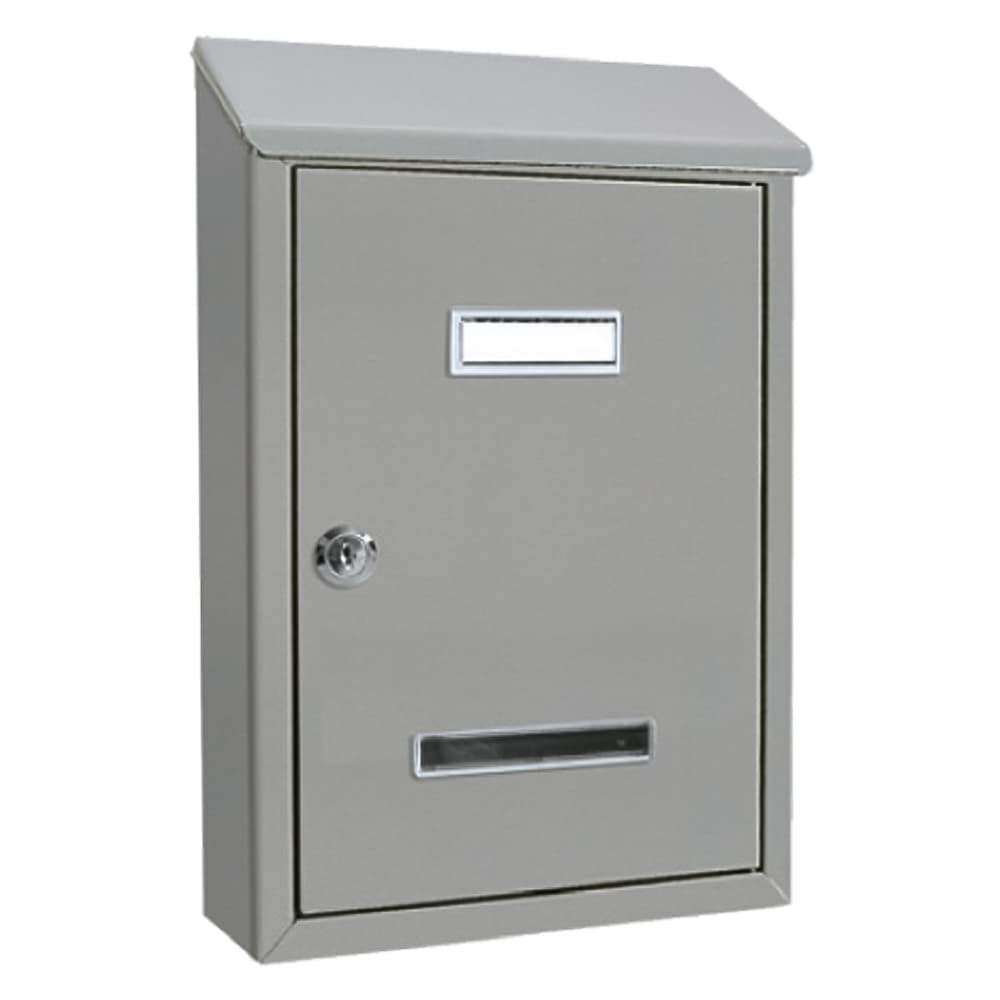 Cassetta Postale Kasart Peonia Grigio Argento 24,5 x 7,5 x 36 cm - 2