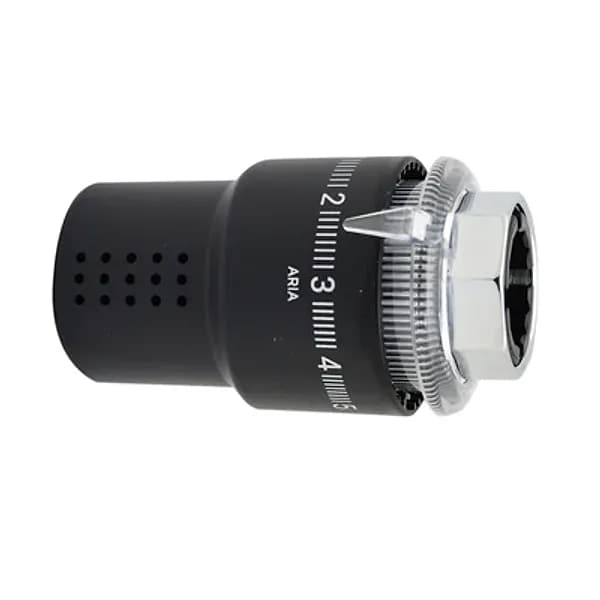 Testa Termostatica Domus con Sensore a Liquido Sr Nero M30 x 1,5 - 2