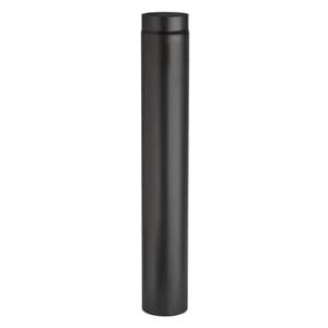 Tubo Porcellanato D 12 x H 100 cm Nero Opaco Top 3 Pezzi - 2