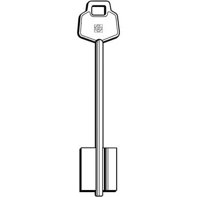 Chiave Doppia Mappa 4TR Trl Silca Ottone Nichelato 5 Pezzi - 2