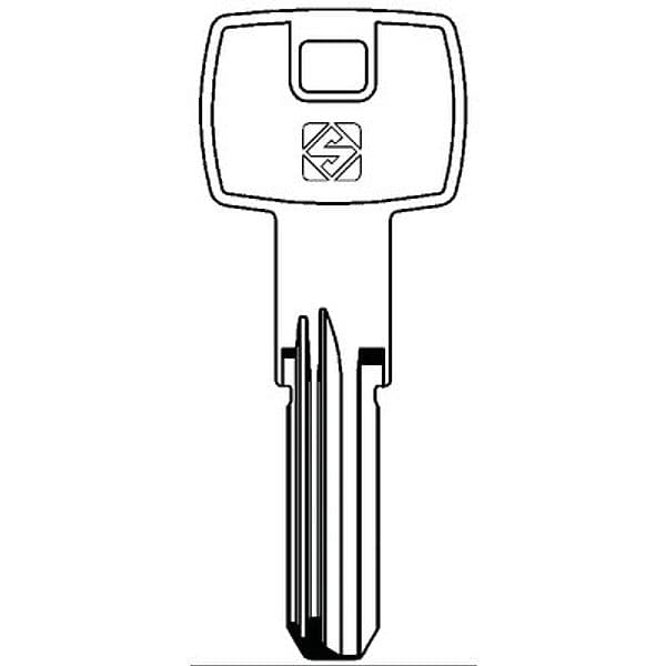 Chiave Punzonata Gevy GVY3R Silca Ottone Nichelato 10 Pezzi - 2