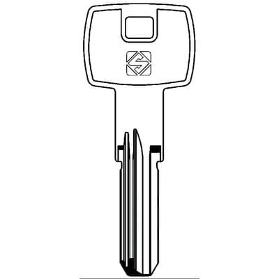 Chiave Punzonata Gevy GVY3R Silca Ottone Nichelato 10 Pezzi - 2