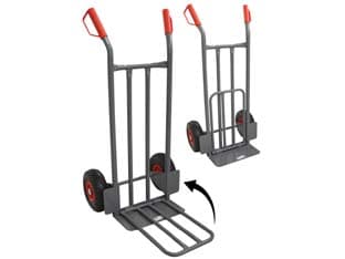 Carrello Portatutto Pesante con Piano Ribaltabile Portata Max 250 kg Alte - 2