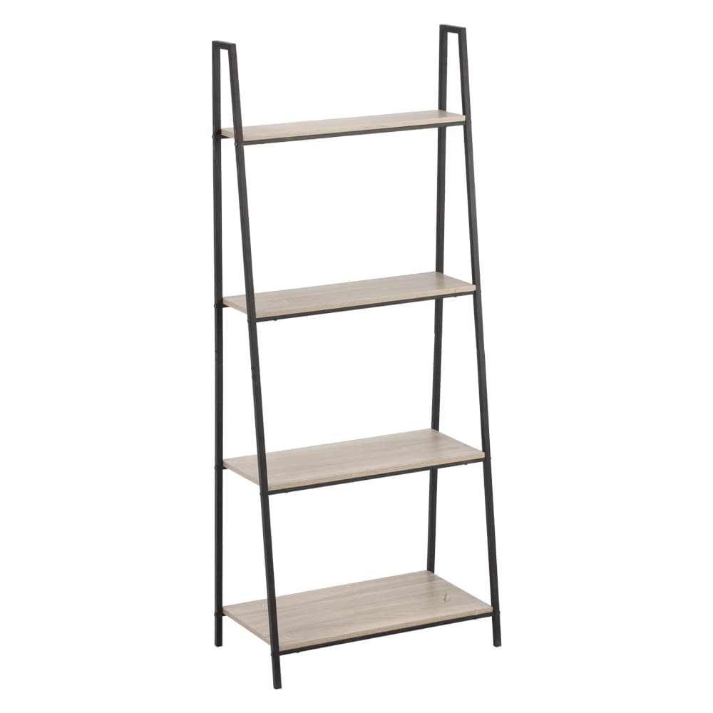 Scaffale Organizer in Metallo e Legno 4 Ripiani 60 x 35 x 148 cm - 2