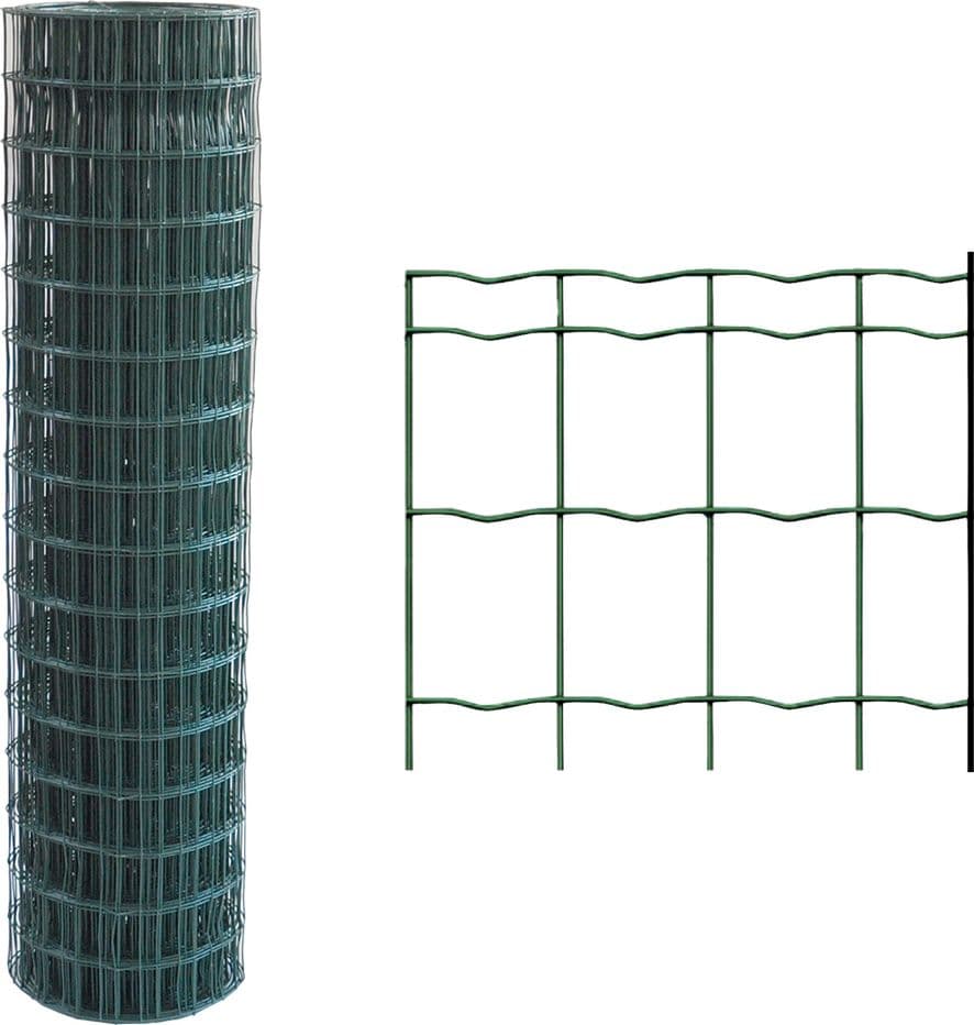 RETE ELETTROSALDATA PLASTIFICATA 76,2 x 63,5 Filo Ø mm. 1,6/2 - H. cm 180 x mt. 25  - SIDEX
