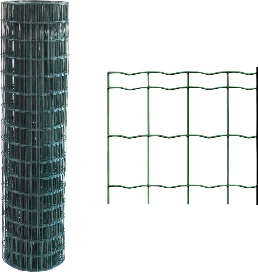 RETE ELETTROSALDATA PLASTIFICATA 76,2 x 63,5 Filo Ø mm. 1,6/2 - H. cm 150 x mt. 25  - SIDEX - 2