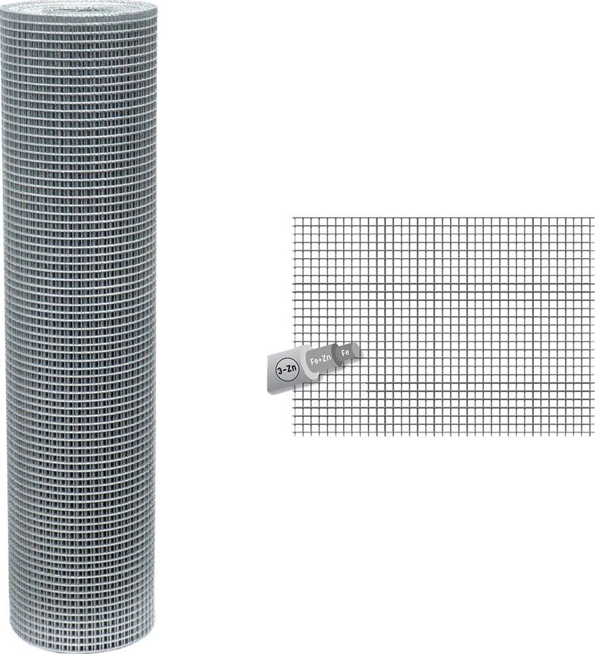 RETE ELETTROSALDATA ZINCATA 75 x 50 Filo Ø mm. 1,7 - H. cm 180  - SIDEX - 2