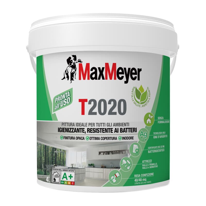 Max Idropittura T2020 Traspirante 4 l Bianco - 2