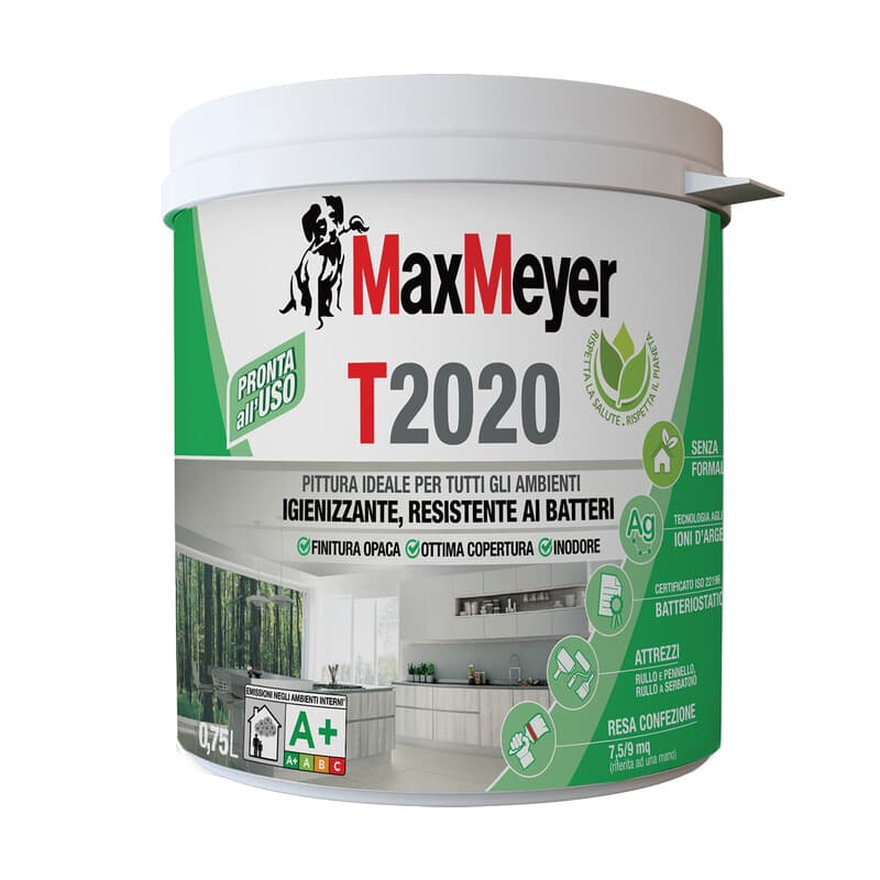 Max Idropittura T2020 Traspirante 0,750 l Bianco - 2
