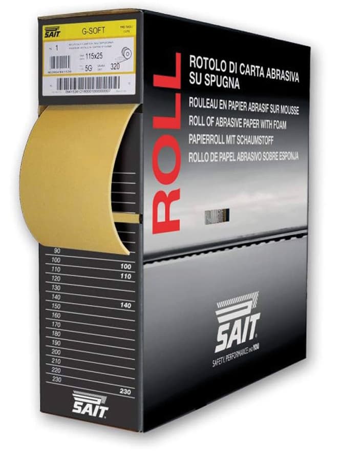 Carta Abrasiva Ri Saitac Sof 5G Mm 115 x 25 M Grana 120 Sait - 2