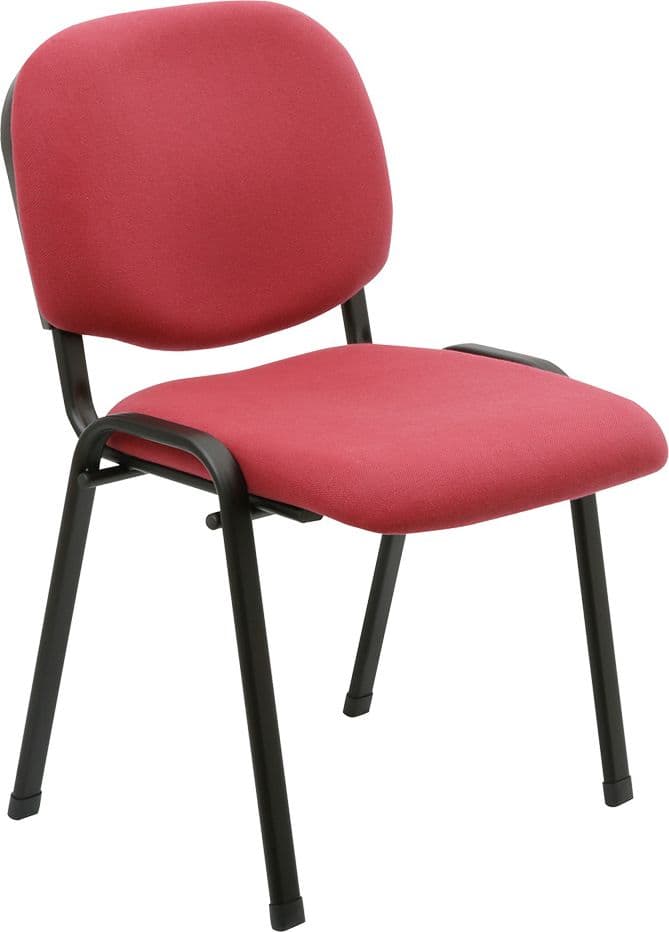 SEDIA DA INTERLOCUTORIA bordeaux - cm 54,5 x 58 x 81,5- 5 pezzi  - KASART