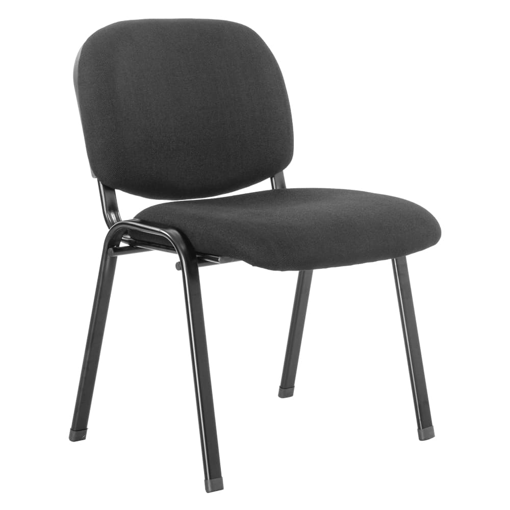 Sedia da Interlocutoria Kasart Nero 5 Pezzi 54,5 x 58 x 81,5 cm - 2